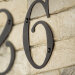 Цифра большая "6" или "9" на дверь, дом, забор или калитку, металлическая чёрная, 17.5 х 12 см