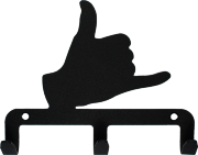 Вешалка настенная - крючок "Жду звонка", металлический чёрный, 14 х 11 см